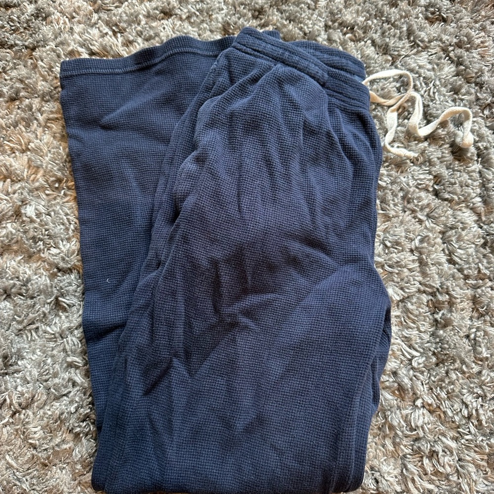 Brandy melville Navy Blue Waffle Knit pants